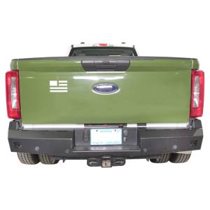 Fab Fours FS23-RT5950-1 SD Red Steel Rear Bumper for Ford F-250/F-350 2023-2024