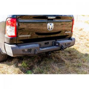 Ranch Hand - Ranch Hand MBD19HBMSL Midnight Rear Bumper with Side Exhaust for Dodge Ram 1500 2019-2024 - Image 4