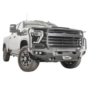 Fab Fours - Fab Fours CH24-X6150-1 Matrix Front Bumper with Full Grille Gaurd for Chevy Silverado 2500HD/3500 2024 - Image 2
