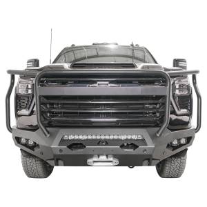 Bumpers By Vehicle - Chevy Silverado 2500/3500 - Fab Fours - Fab Fours CH24-X6150-B Matrix Front Bumper with Full Grille Gaurd for Chevy Silverado 2500HD/3500 2024