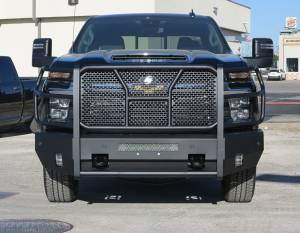 Bumpers By Vehicle - Steelcraft - Steelcraft 60-10444C Elevation Front Bumper with Grille Guard for Chevy Silverado 2500HD/3500 2024