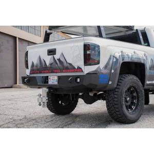 Expedition One - Expedition One CHV1500-14-18-RB-BARE Rear Bumper for Chevy Silverado 1500 2014-2018 - Bare Steel - Image 2