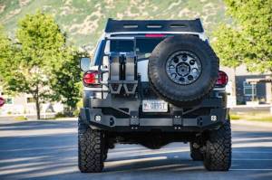 Expedition One - Expedition One FJC-RB-DSTC-PC Trail Series Rear Bumper with Dual Swing Out Tire Carrier for Toyota FJ Cruiser 2007-2017 - Textured Black Powder Coat - Image 3