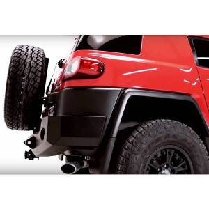 Expedition One - Expedition One FJC-RB-STC-BARE Trail Series Rear Bumper with Smooth Motion Tire Carrier System for Toyota FJ Cruiser 2007-2014 - Bare Steel - Image 4