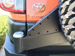 Expedition One - Expedition One FJC-RB-STC-BARE Trail Series Rear Bumper with Smooth Motion Tire Carrier System for Toyota FJ Cruiser 2007-2014 - Bare Steel - Image 5