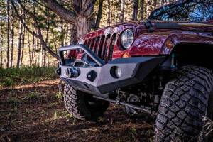 Expedition One - Expedition One JEEP-JKJLG-TS2-FB-H-PC Trail Series 2 Front Bumper with Single Hoop for Jeep 2007-2023 - Textured Black Powder Coat - Image 5