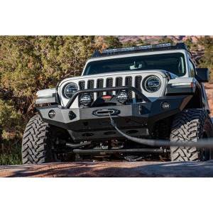 Expedition One JEEP-JKJLG-TS2-FB-PC Trail Series 2 Front Bumper for Jeep 2007-2023 - Textured Black Powder Coat