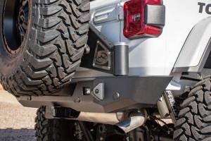 Expedition One - Expedition One JL18-CS2-RB-STC-BARE Core Series 2 Rear Bumper with Smooth Motion Tire Carrier System for Jeep Wrangler JL 2018-2024 - Bare Steel - Image 5