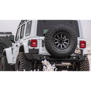 Expedition One - Expedition One JL18-TS2-RB-STC-BARE Trail Series 2 Rear Bumper with Smooth Motion Tire Carrier System for Jeep Wrangler JL 2018-2024 - Bare Steel - Image 3
