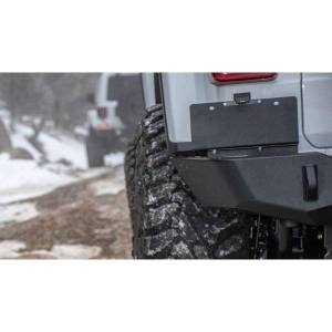 Expedition One - Expedition One JL18-TS2-RB-STC-BARE Trail Series 2 Rear Bumper with Smooth Motion Tire Carrier System for Jeep Wrangler JL 2018-2024 - Bare Steel - Image 4