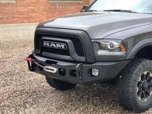 Expedition One Bumpers - Dodge Ram 2500/3500 - Expedition One - Expedition One RAM25/35-ULTRFB-BGPW-EF-PC RangeMax Ultra Front Bumper for Dodge Ram 2500/3500 2010-2018 - Textured Black Powder Coat