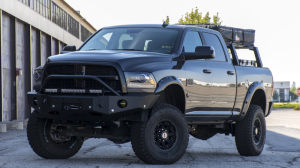 Expedition One - Expedition One RAM25/35RNGMX-10-18-FB-H-BARE Front Bumper with Single Hoop for Dodge Ram 2500/3500 2010-2018 - Bare Steel - Image 2