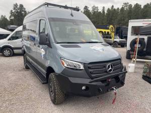 Expedition One - Expedition One SPR-19+-FB-BB-PC Front Bumper with Wraparound Bull Bar Hoop for Mercedes-Benz Sprinter 2019-2022 - Textured Black Powder Coat - Image 2