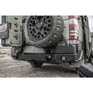 Expedition One SPR-19+-RB-DSTC-PC Rear Bumper with Dual Swing Out Tire Carrier for Mercedes-Benz Sprinter 2019-2023 - Textured Black Powder Coat
