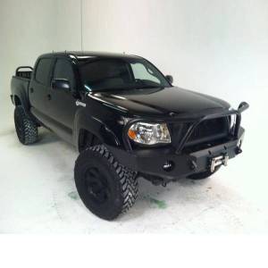 Expedition One - Expedition One TACO12-15-FB-KD-BARE Front Winch Bumper with Kodiak Bar for Toyota Tacoma 2012-2015 - Bare Steel - Image 2