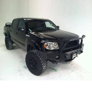 Expedition One - Expedition One TACO12-15-FB-KD-PC Front Winch Bumper with Kodiak Bar for Toyota Tacoma 2012-2015 - Textured Black Powder Coat - Image 2