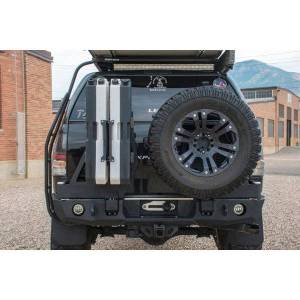 Expedition One - Expedition One TT07-13-RB-DSTC-PC RangeMax Rear Bumper with Dual Swing Out Tire Carrier for Toyota Tundra 2007-2013 - Textured Black Powder Coat - Image 2