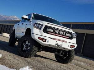 Expedition One - Expedition One TT14-21-ST-FB-BARE Storm Trooper Front Bumper for Toyota Tundra 2014-2021 - Bare Steel - Image 2