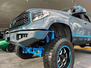 Expedition One - Expedition One TT14-21-ST-FB-BARE Storm Trooper Front Bumper for Toyota Tundra 2014-2021 - Bare Steel - Image 5