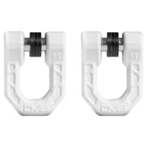 DV8 Offroad - DV8 Offroad UNSK-01WH Elite Series 3/4" D-Ring Shackle - Pair - Image 1