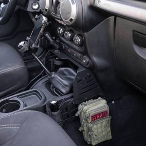 DV8 Offroad - DV8 Offroad CCJK-01 Center Console Molle Panels with Device Bridge for Jeep Wrangler JK 2007-2018 - Image 11