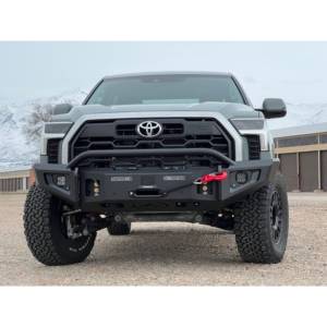 Expedition One - Expedition One TT22+UFB-H-BARE Ultra Front Bumper with Short Center Hoop for Toyota Tundra 2022-2024 - Bare Metal - Image 2