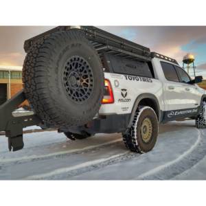 Expedition One - Expedition One TT22+RB-S3TC-BARE Trail Series Rear Bumper with S3 Single Swing Tire Carrier for Toyota Tundra 2022-2024 - Bare Metal - Image 6