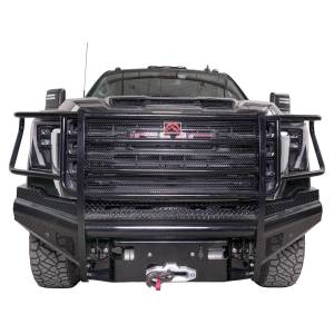 Fab Fours - Fab Fours GM24-S6260-1 Black Steel Front Bumper with Full Grille Guard for GMC Sierra 2500/3500 2024 - Image 1