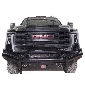 Fab Fours GM24-S6262-1 Black Steel Front Bumper with Pre-Runner Guard for GMC Sierra 2500/3500 2024