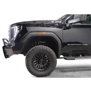 Fab Fours - Fab Fours GM24-S6262-1 Black Steel Front Bumper with Pre-Runner Guard for GMC Sierra 2500/3500 2024 - Image 3