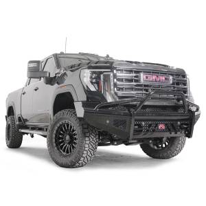 Fab Fours - Fab Fours GM24-S6262-1 Black Steel Front Bumper with Pre-Runner Guard for GMC Sierra 2500/3500 2024 - Image 4