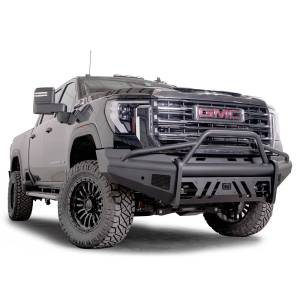 Fab Fours - Fab Fours GM24-Q6262-1 Black Steel Elite Front Bumper with Pre-Runner Guard for GMC Sierra 2500/3500 2024 - Image 2