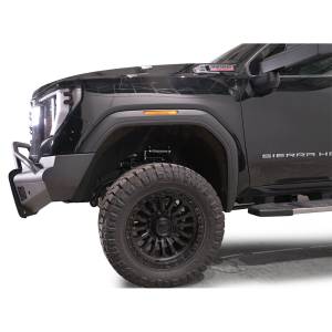 Fab Fours - Fab Fours GM24-Q6262-1 Black Steel Elite Front Bumper with Pre-Runner Guard for GMC Sierra 2500/3500 2024 - Image 4