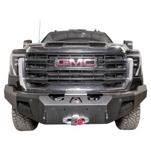 Fab Fours - Fab Fours GM24-A6251-1 Premium Winch Front Bumper for GMC Sierra 2500HD/3500 2024 - 2 Stage Black Powder Coat - Image 1