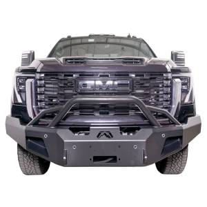 Fab Fours GM24-A6252-B Premium Winch Front Bumper with Pre-Runner Guard for GMC Sierra 2500HD/3500 2024 - Bare