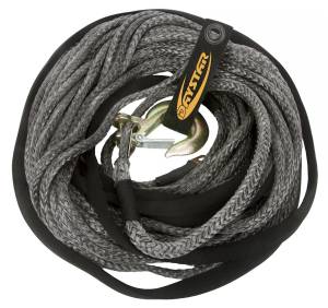 Daystar KU10403BK 80 Foot Winch Rope with Loop End 3/8 x 80 Foot Black