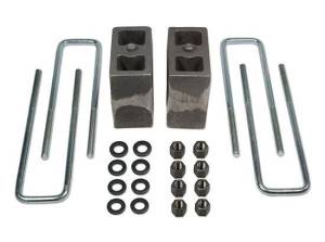 1994-2002 Dodge Ram 3500 4wd (with factory contact overloads) - 5.5" Rear Block & U-Bolt Kit - Non-Tapered Tuff Country - 97056