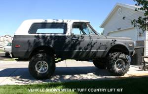 Tuff Country - Tuff Country 12610KN Front/Rear 2"Lift Kit with EZ-Ride Front Springs and Rear Blocks for Chevy K5 Blazer 1969-1972 - Image 3