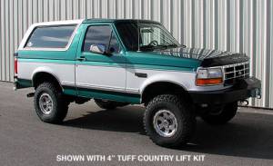 Tuff Country - Tuff Country 24810KN Front/Rear 4" Standard Lift Kit with Front Coil Springs for Ford Bronco 1981-1996 - Image 3