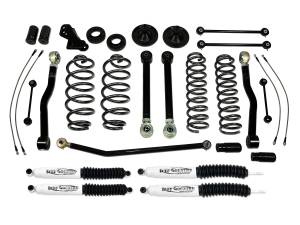 Tuff Country - Tuff Country 44000KH Front/Rear 4" EZ-Flex Lift Kit with SX6000 Shocks (Hydraulic) for Jeep Wrangler JK 2007-2018 - Image 1