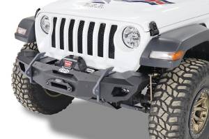 Tuff Country - LOD Offroad JFB1885 OPS Shorty Winch Front Bumper for Jeep Wrangler JK/JL/Gladiator JT 2007-2024 - Textured Black - Image 2