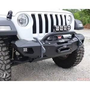 Tuff Country - LOD Offroad JFB1884 OPS Shorty Winch Front Bumper for Jeep Wrangler JK/JL/Gladiator JT 2007-2024 - Bare Steel - Image 16