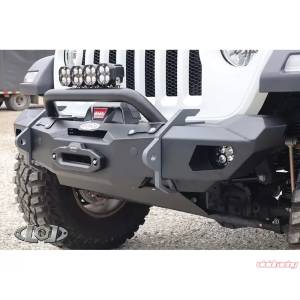 Tuff Country - LOD Offroad JFB1884 OPS Shorty Winch Front Bumper for Jeep Wrangler JK/JL/Gladiator JT 2007-2024 - Bare Steel - Image 9