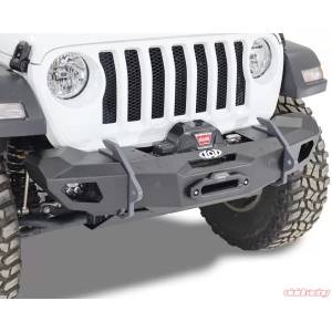 Tuff Country - LOD Offroad JFB1884 OPS Shorty Winch Front Bumper for Jeep Wrangler JK/JL/Gladiator JT 2007-2024 - Bare Steel - Image 4