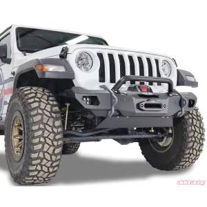 Tuff Country - LOD Offroad JFB1884 OPS Shorty Winch Front Bumper for Jeep Wrangler JK/JL/Gladiator JT 2007-2024 - Bare Steel - Image 12