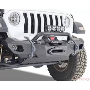 Tuff Country - LOD Offroad JFB1884 OPS Shorty Winch Front Bumper for Jeep Wrangler JK/JL/Gladiator JT 2007-2024 - Bare Steel - Image 6
