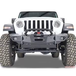 Tuff Country - LOD Offroad JFB1884 OPS Shorty Winch Front Bumper for Jeep Wrangler JK/JL/Gladiator JT 2007-2024 - Bare Steel - Image 15