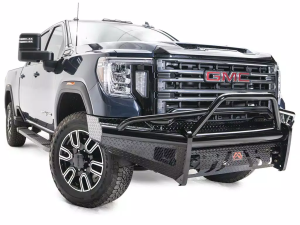 Fab Fours - Fab Fours GM20-S5062-1 Black Steel Front Bumper with Pre-Runner Guard for GMC Sierra 2500HD/3500 2020-2022 - Image 2