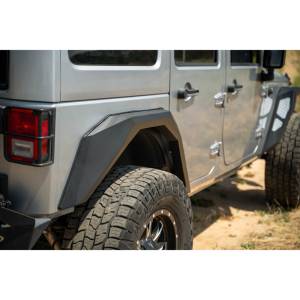 DV8 Offroad - DV8 Offroad FDJK-09 Front and Rear Armor Fender Flares for Jeep Wrangler JK 2007-2018 - Image 9