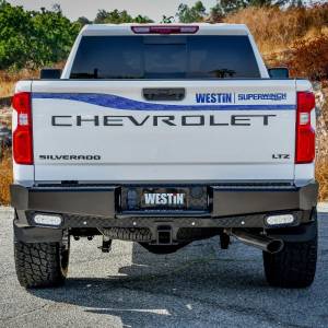 Westin - Westin 58-341185 HDX Bandit Rear Bumper for Chevy Silverado and GMC Sierra 1500/2500HD/3500 2019-2024 - Image 8